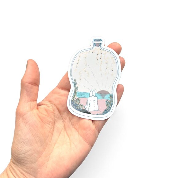 Sunset in a Bottle, diecut vinyl sticker - Picture 2 of 3